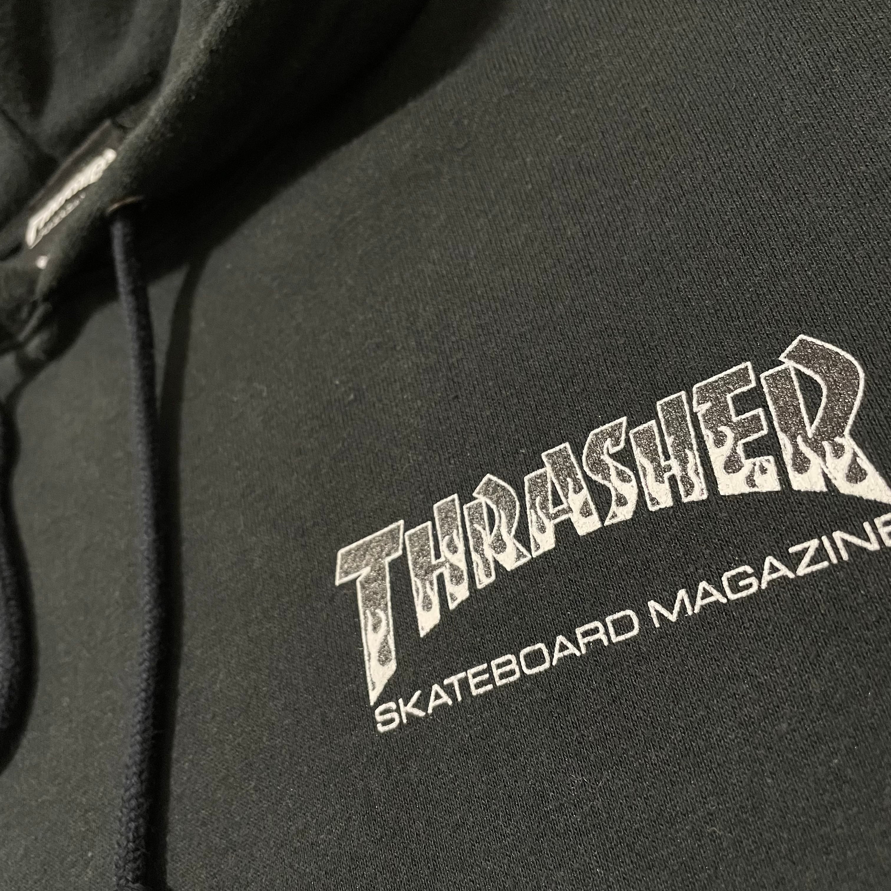 THRASHERワンポイントロゴ パーカー プリント スウェット プル