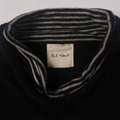 Karl Helmut カールヘルム ウール&コットン レイヤード風 セーター M/ブラック