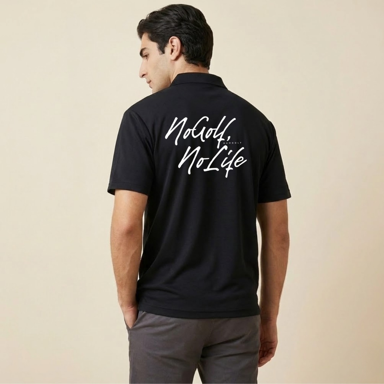 No Golf No Life POLO/BK