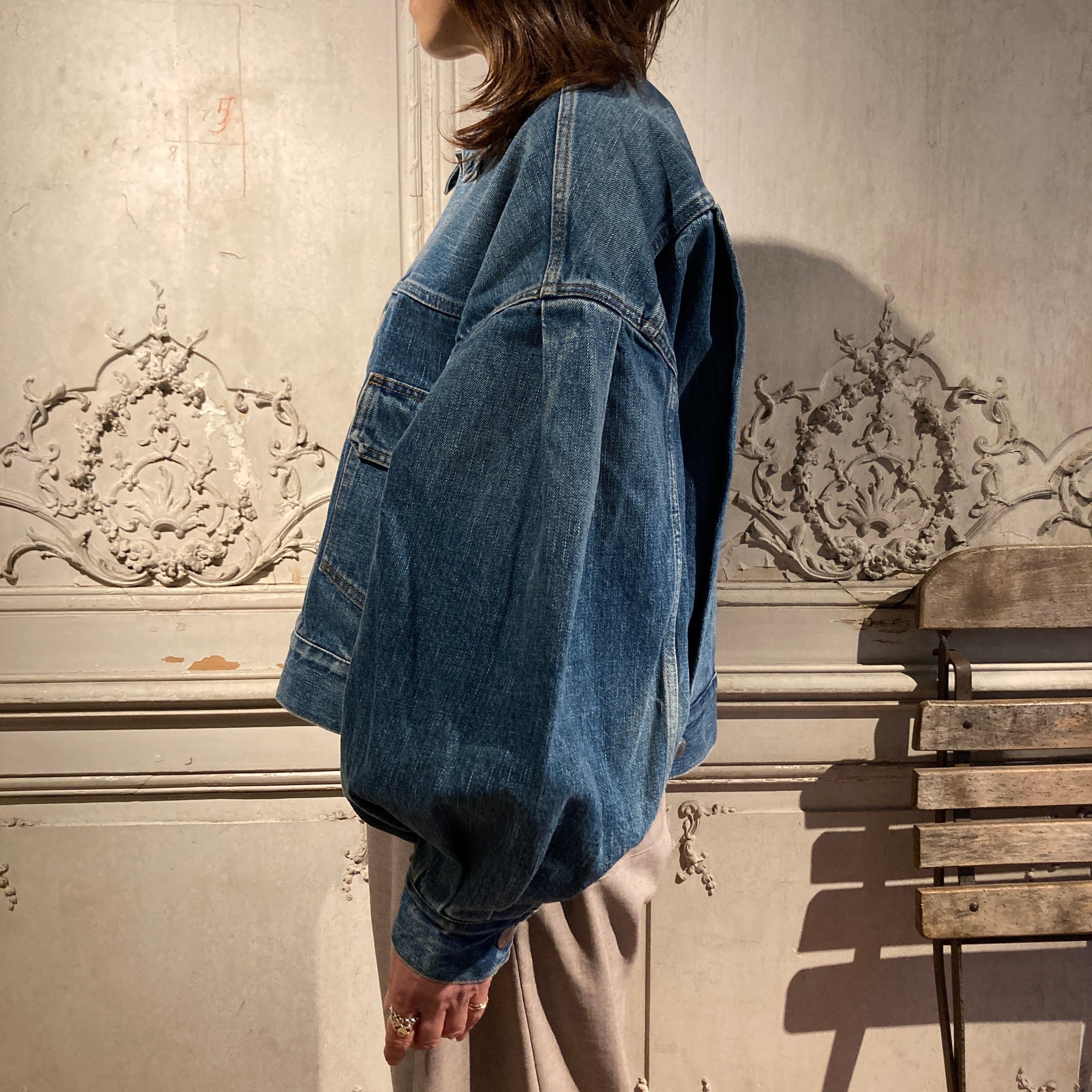 HYKE【ハイク】 BALLOON SLEEVE DENIM JACKET TYPE2 (17560) | glamour