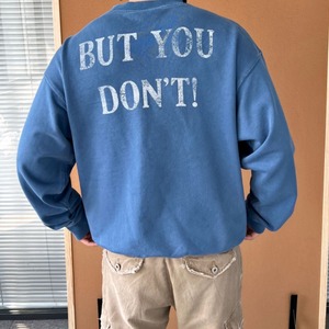 ウォッシュドオールド加工メッセージスウェット　1195