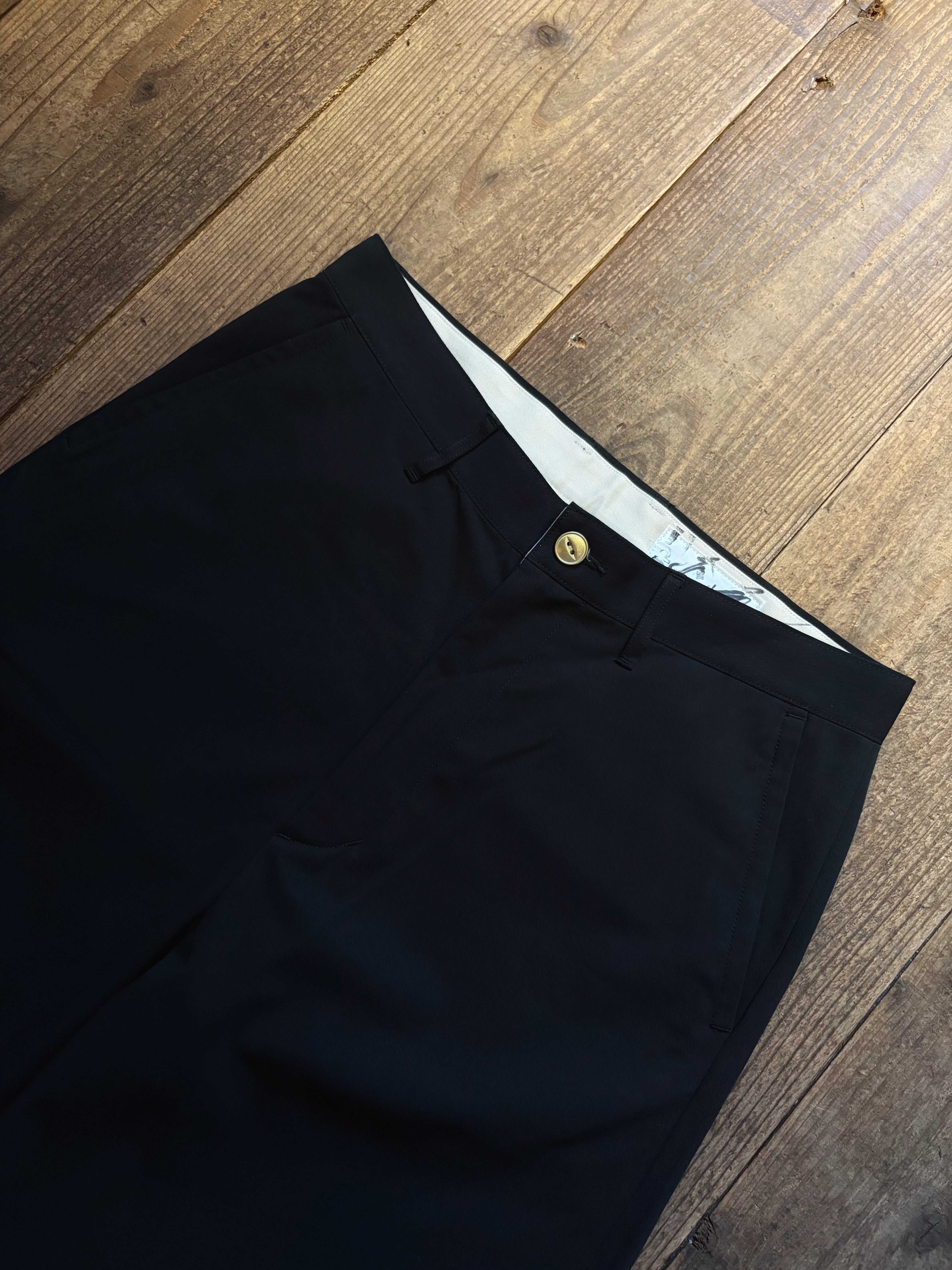 I am dork buggy pants 超強撚ギャバ black | TALE COCOON