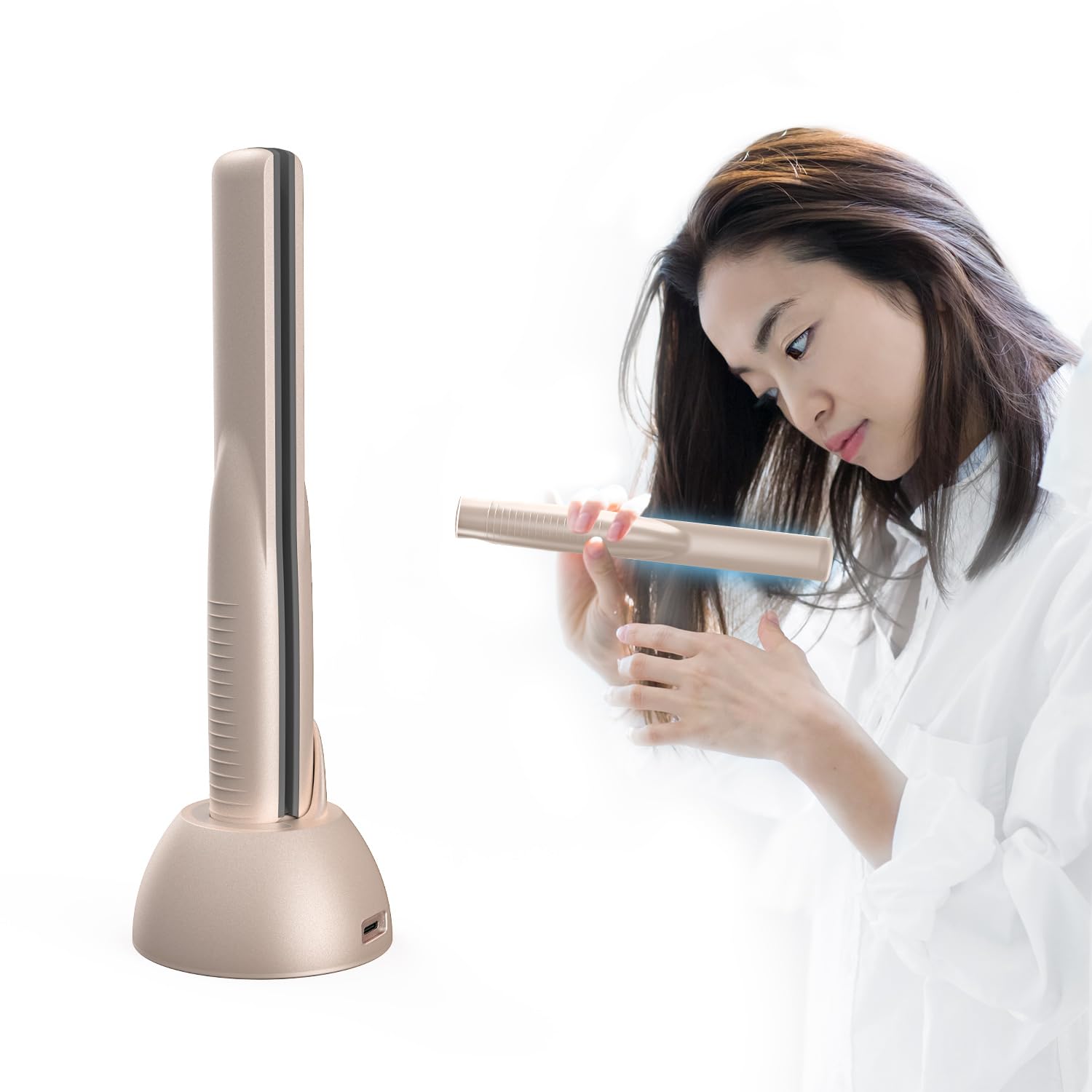 特価商品】超音波 トリートメントアイロン 髪質改善 浸透促進 ヘア