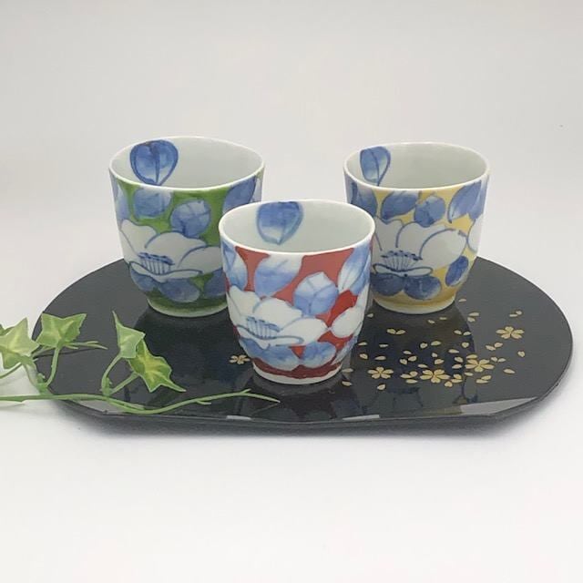 有田焼 椿 お湯呑 | 有田焼ショップ まるとも陶磁器