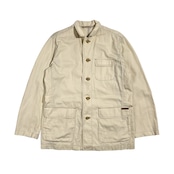 リネン混 CROCODILE クロコダイル カバーオール ジャケット L/アイボリー ライトベージュ系 メンズ