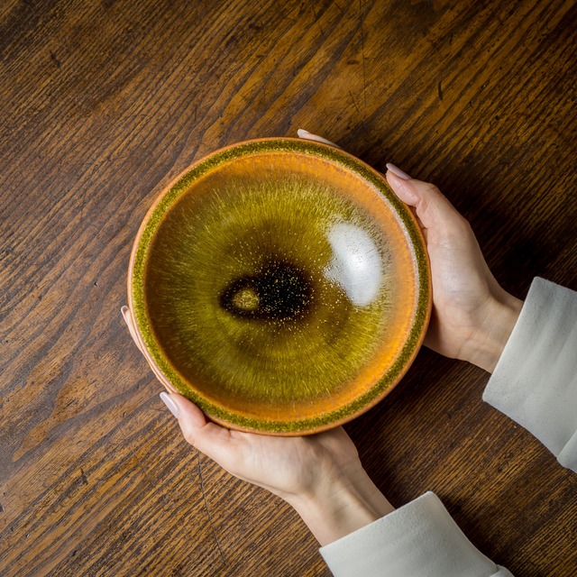 6寸浅鉢 窯変蕎麦釉(煮物鉢・深皿) /北側雄一