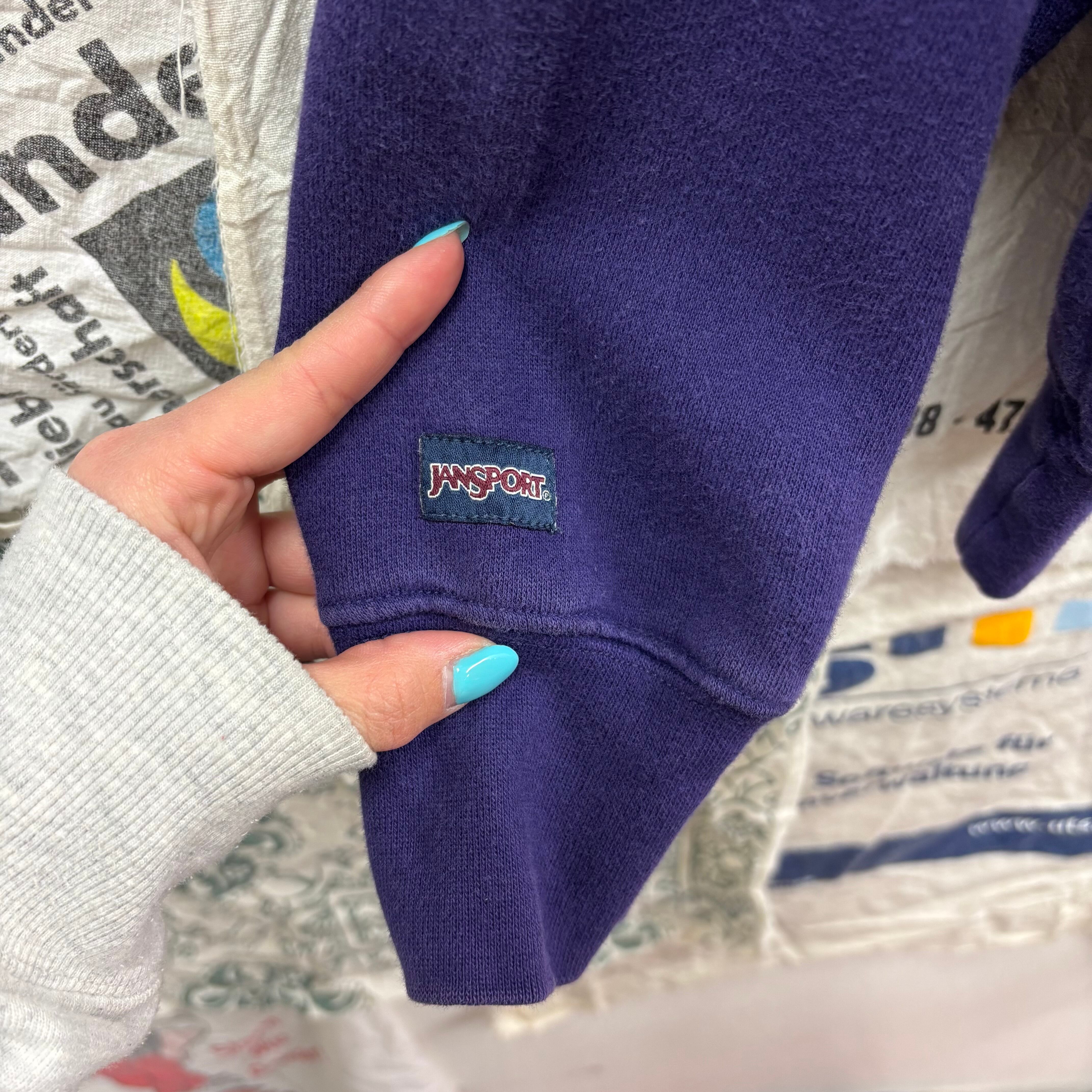 JANSPORT ハーフジップカレッジロゴスウェット | 古着屋PENNY