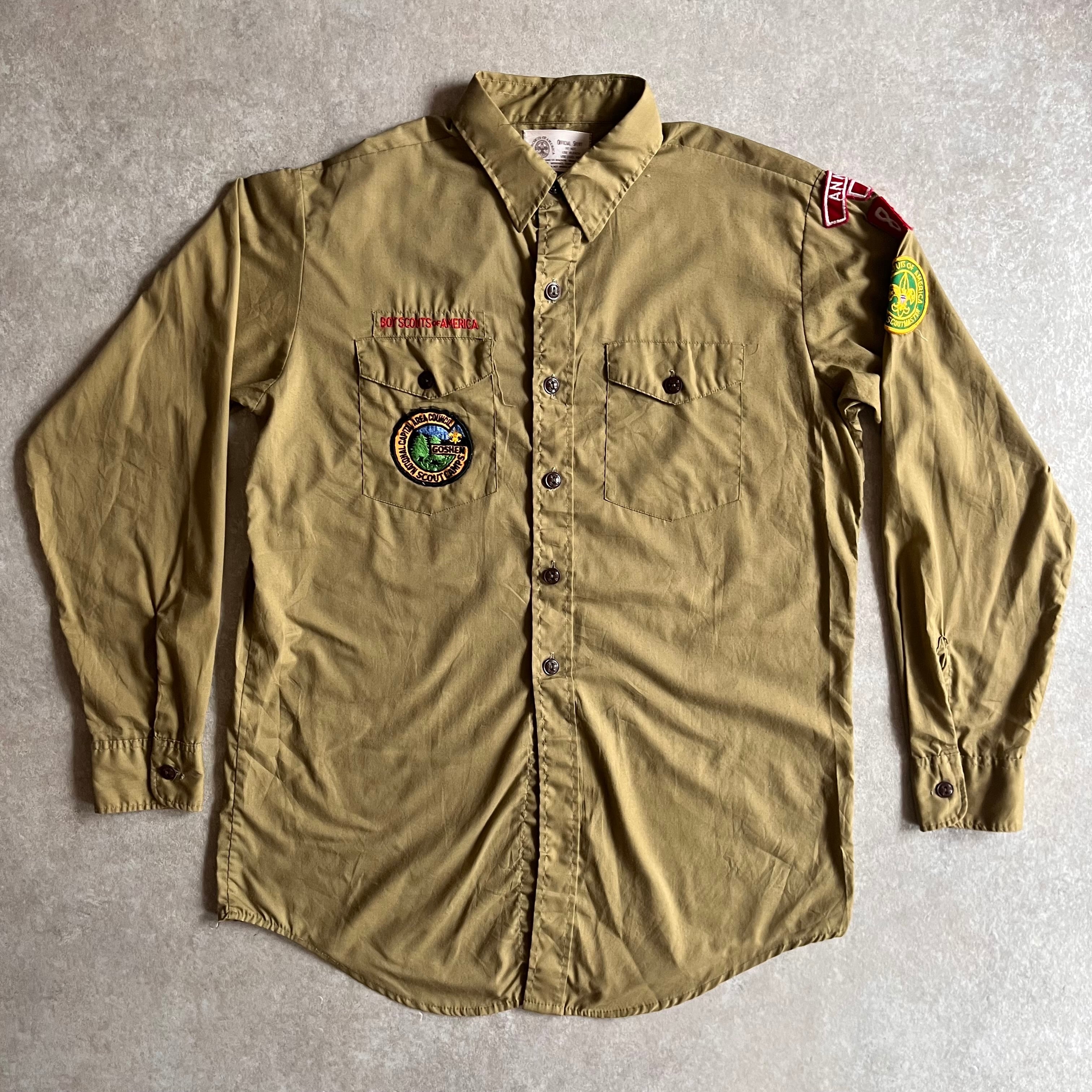 BOY SCOUT OF AMERICA L/S Boy Scout Shirt L Made in USA