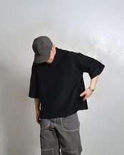 MAYKAM - LINENCROSS BIG SKIPPER POLO : black