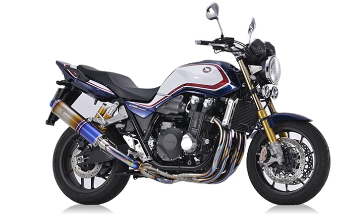 cb1300マフラーワイバンクラシックスリップオンチタンドラッグブルー