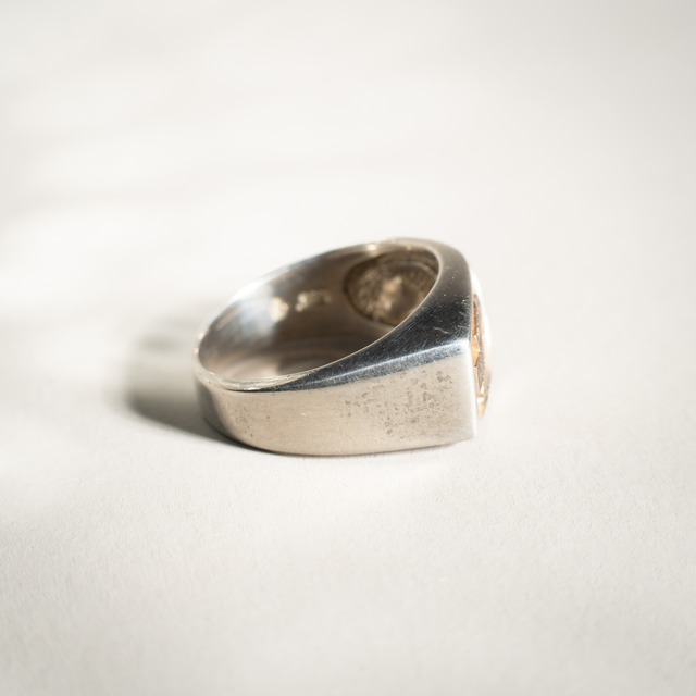Official Harley Davidson Vintage Silver & Gold Asymmetry Ring
