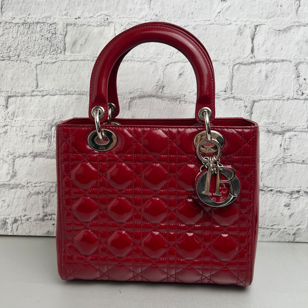 Diorクリスチャンディオールカナージュ2WAY  ショルダーバッグ レッド A-10310