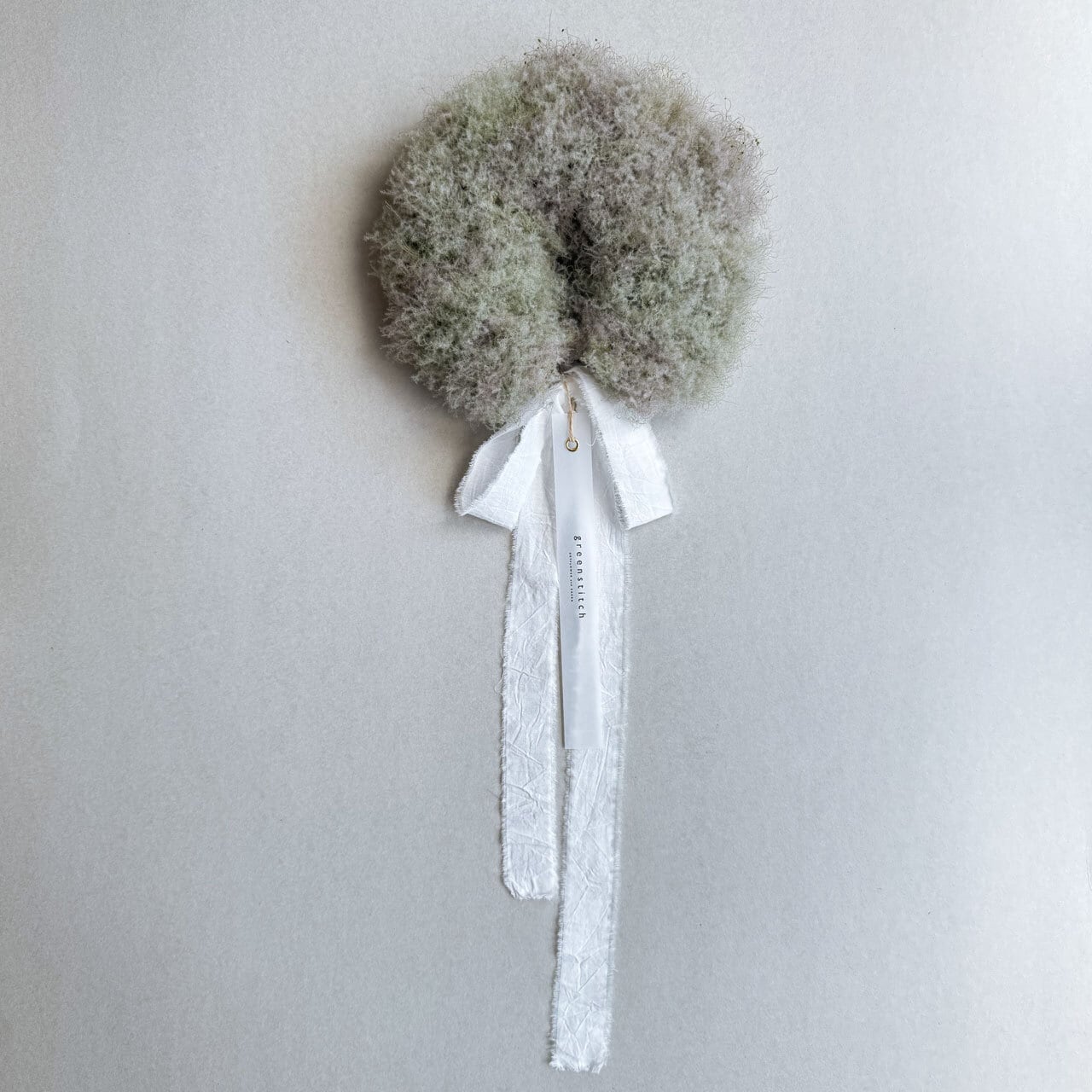 スモークツリー リボンリース スモークツリーのリース | ドライフラワースワッグと布雑貨