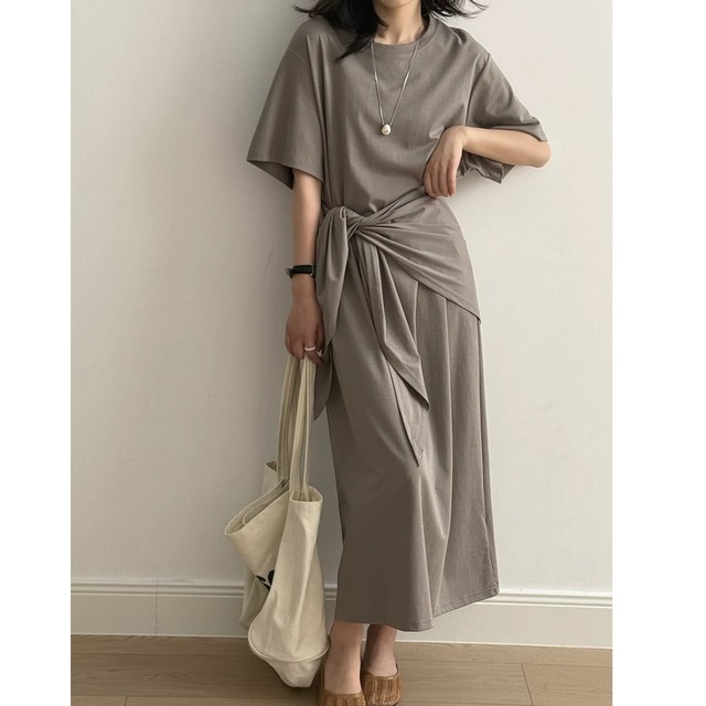 ウエストリボンワンピース　0090