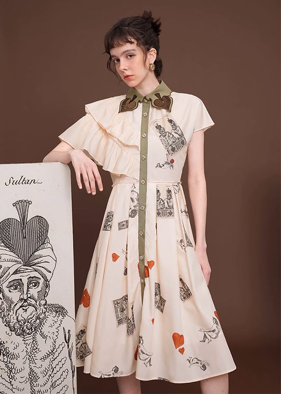 TALK TO ME 綿ヘンプのドレープドレス TALK TO ME 綿ヘンプのドレープ