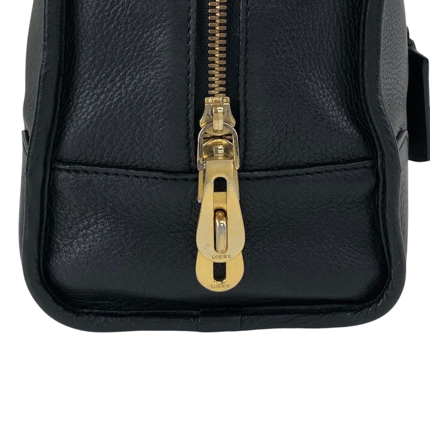LOEWE ロエベ アマソナ28 ハンドバッグ ブラック アナグラム レザー