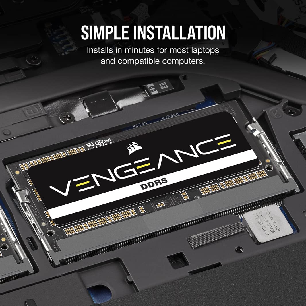 CORSAIR DDR5-4800MHz ノートPC用 メモリ VENGEANCE DDR5 16GB [16GB×1