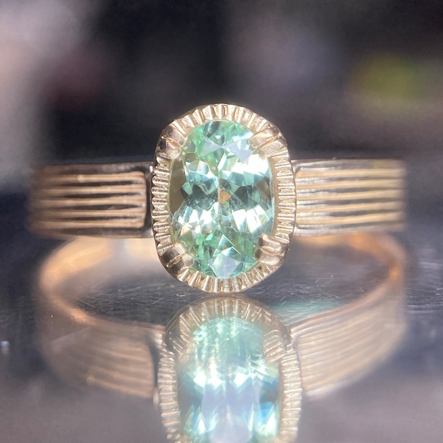 LM7292 K10ミントガーネットリング