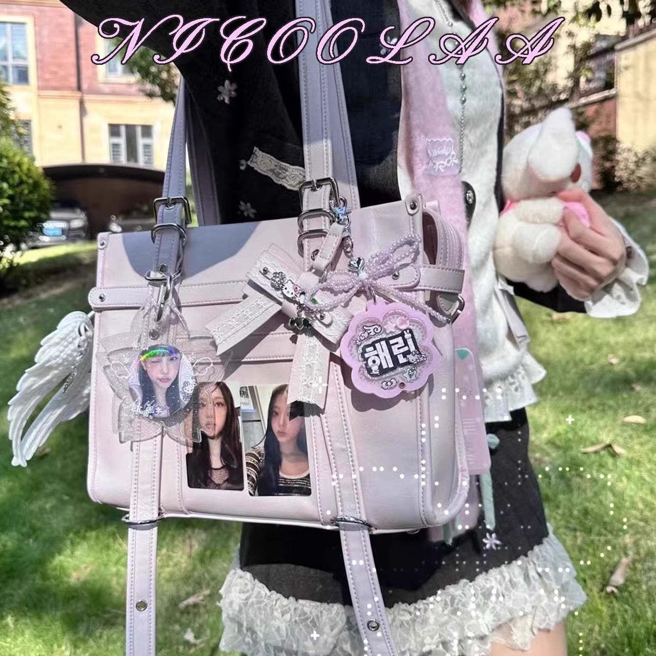 ミラン・ケストレル 痛バッグ 予約商品-Mサイズ】[NICOOLAA]シャレ推し活トートバッグ【痛バッグ用