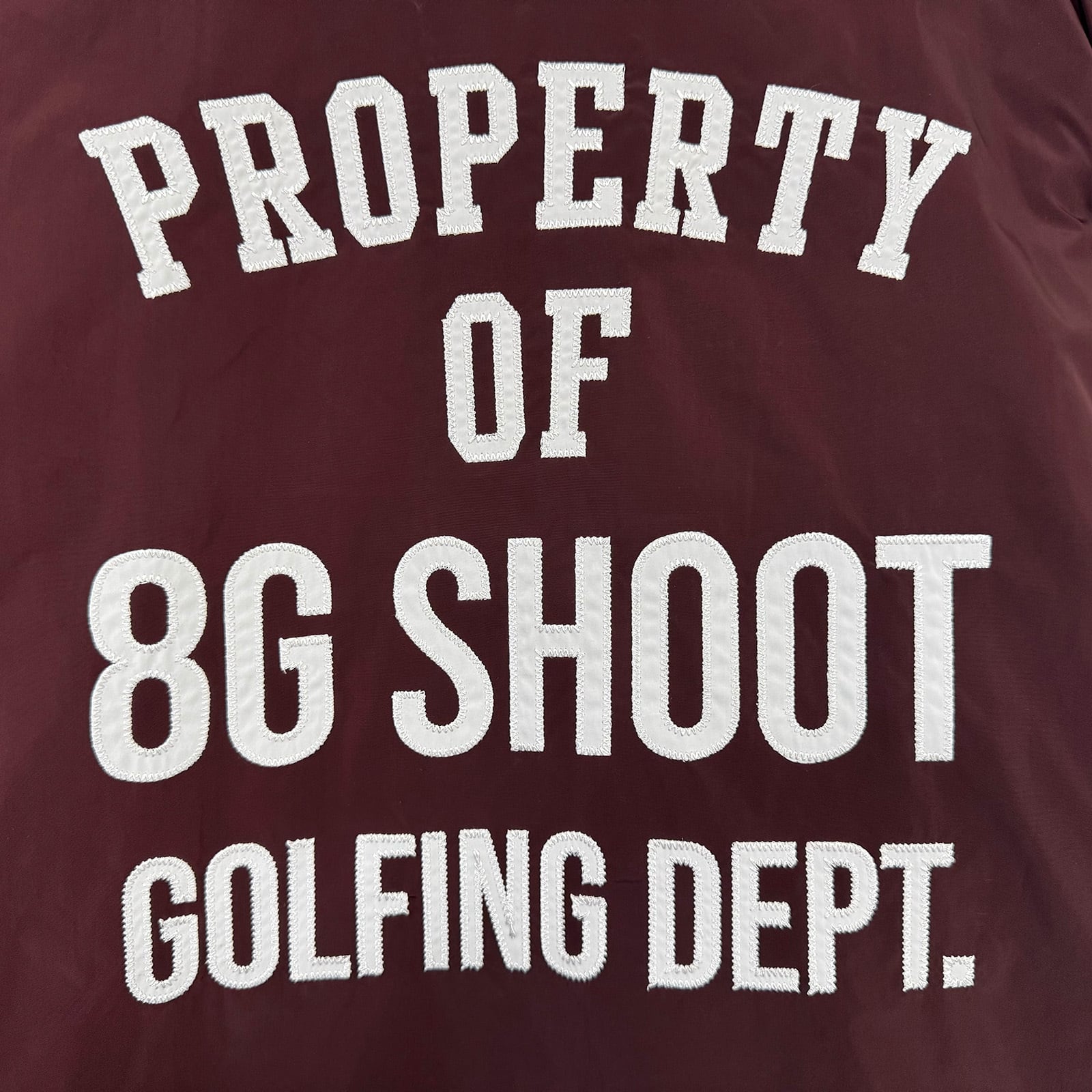 8G COACH JACKET -BURGUNDY- | 8G SHOOT WEBSTORE