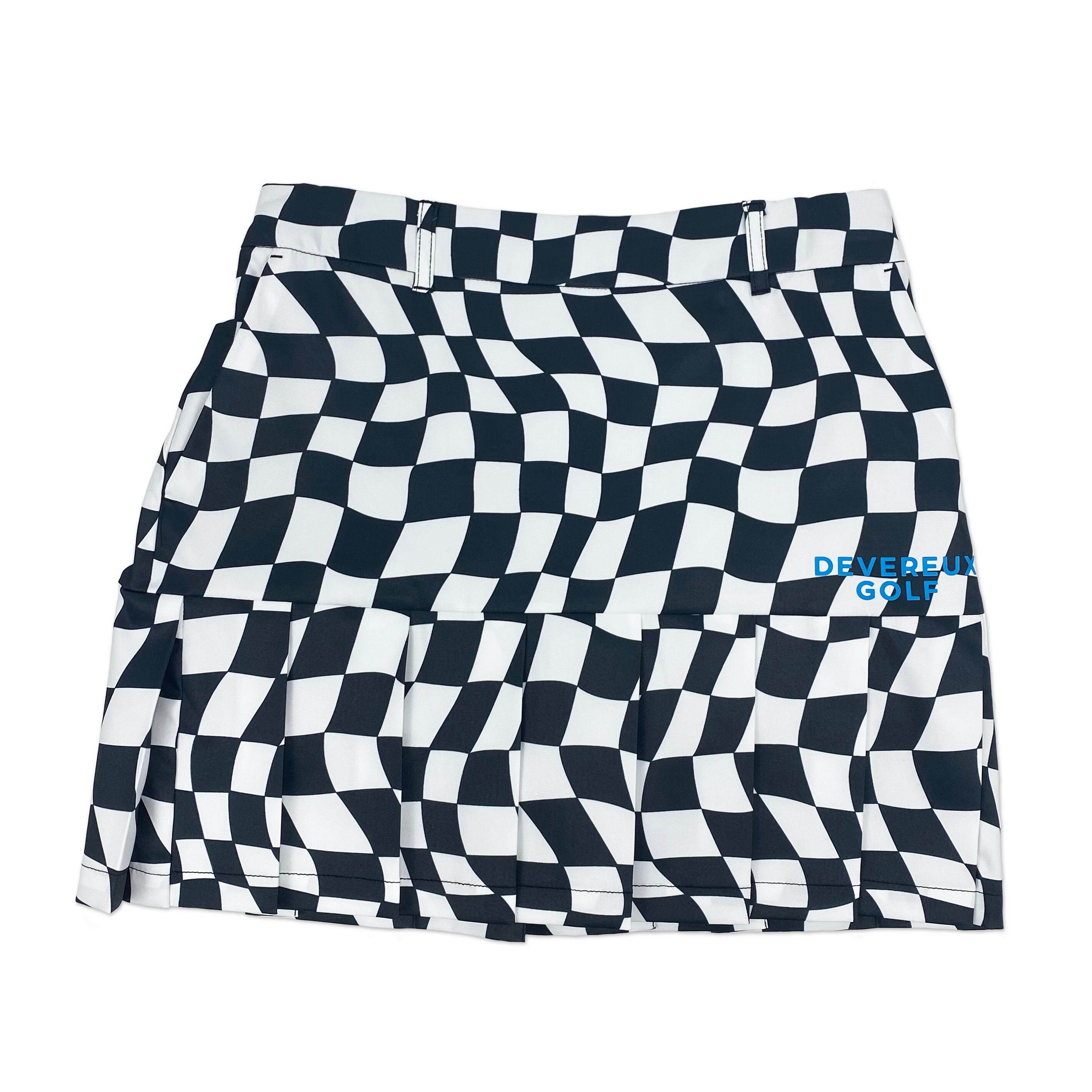 【DEVEREUXGOLF】チェッカー　プリーツスカート　S DEVEREUX GOLF】《WOMEN'S》 DVRX Deform Checker Pleatedスカート