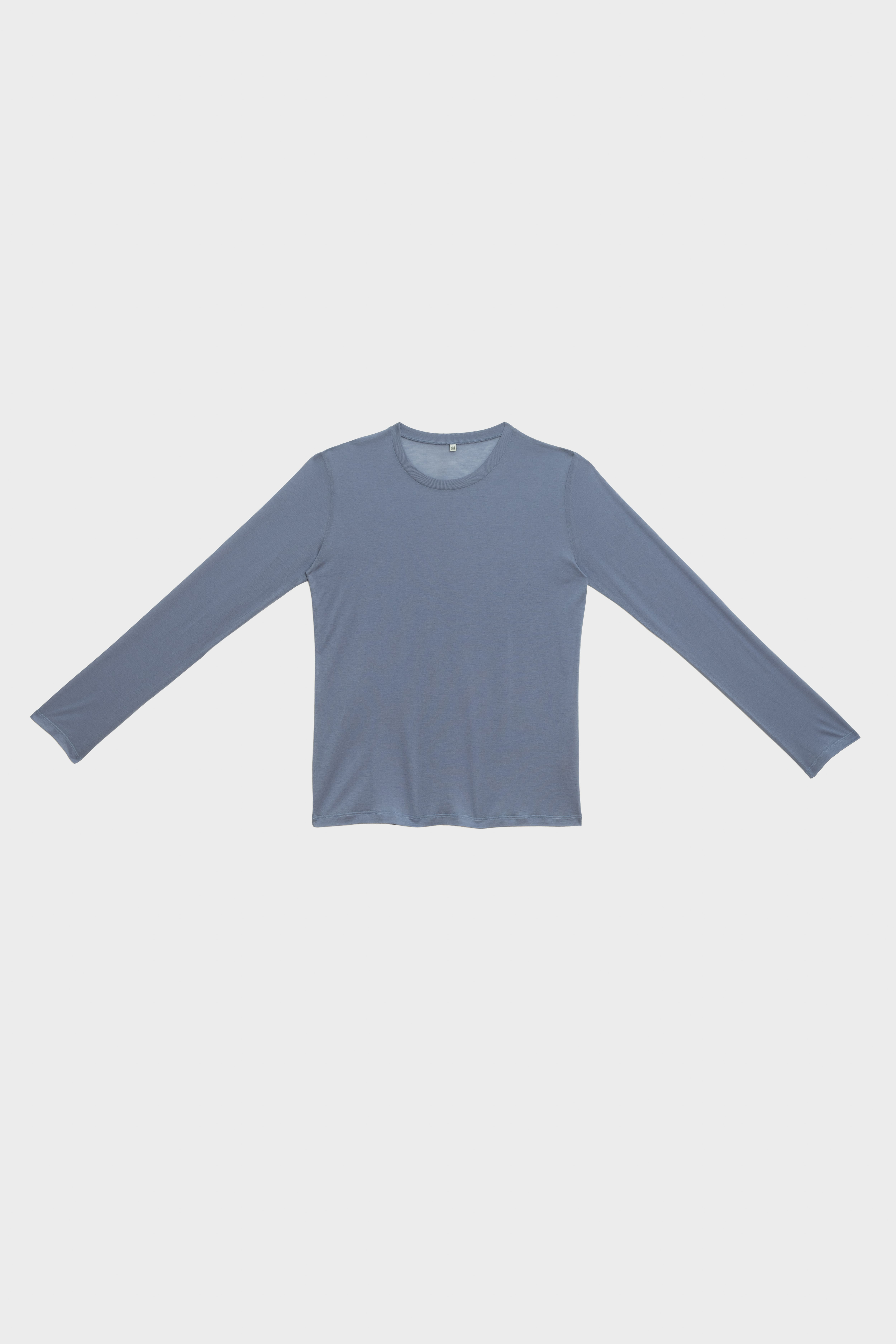 Baserange (ベースレンジ) BAMBOO LYOCELL LONG SLEEVE TEE (KOEL BLUE