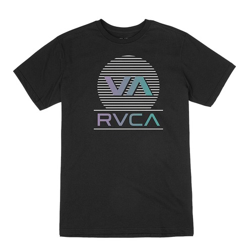 ルーカ 半袖グラフィックプリントTシャツ 10512590 RVCA MIRAGE SS BLACK [並行輸入]