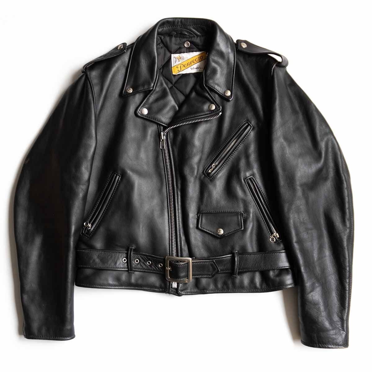 美品】SCHOTT【641/シングルライダースジャケット】38 ボアライナー