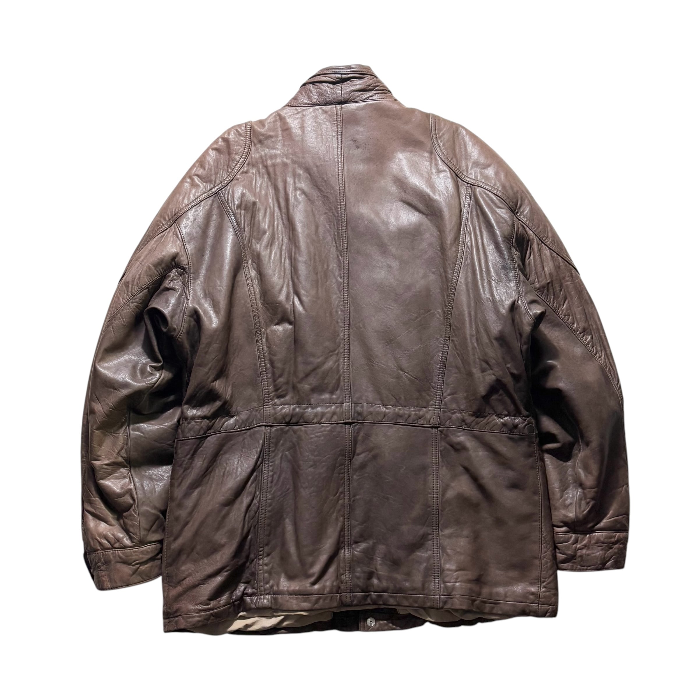 unknown vintage leather coat | NOIR ONLINE