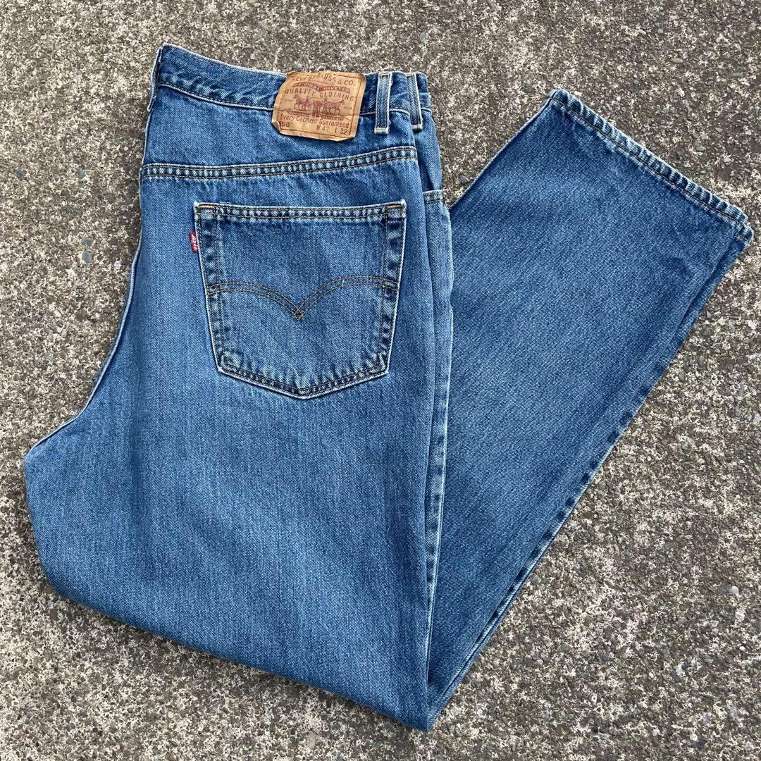 【W42 L32】USA製 00's Levi's 550 太めシルエット 古着 ジーンズ