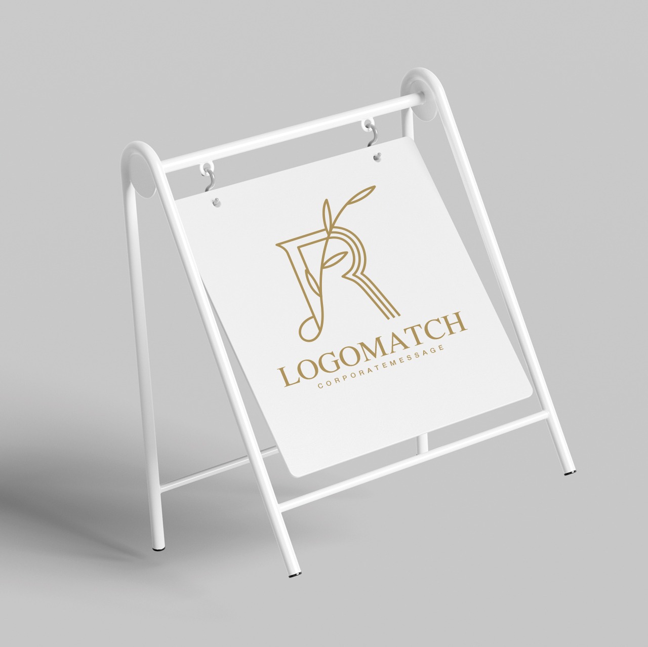 繊細で優美なRのロゴ