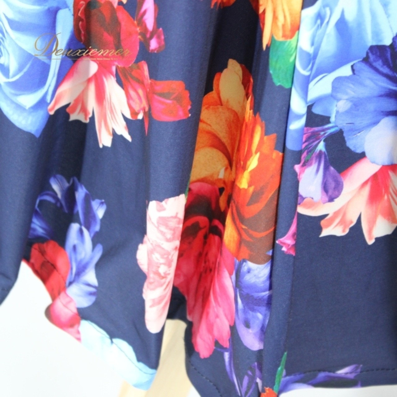 社交ダンス 衣装 スタンダード スカート レッスンウェア オールシーズン Leirena レイリーナ 青 水色 赤 紫 緑 花柄 ブルー系 派手 フラワー スカート ダンスウェア レディース カジュアル おしゃれ お花柄 丈85cm ウエスト31.5cm~ 伸縮性 ポリエステル ポリウレタン おすすめ 21秋冬 スポーツウェア ダンス衣装 教室用 通年着用安心