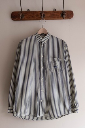 イタリア Henry Cotton's ストライプL/Sシャツ 88B