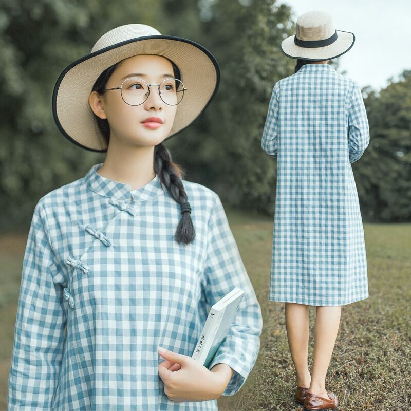 女の子柄! ギンガムチェックのワンピース