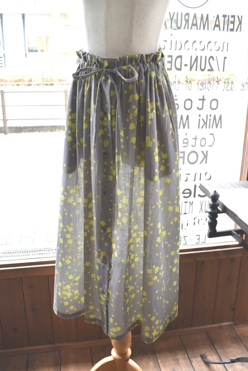 ZAKURA(ザクラ) 25S/S 前開きギャザースカート