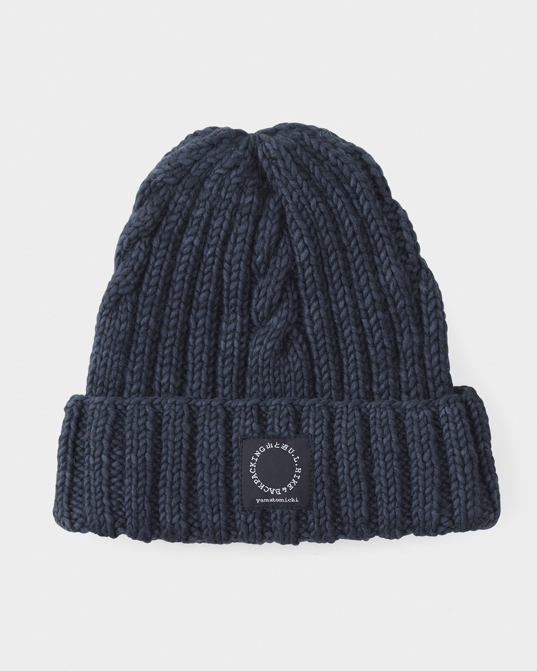 山と道 / Merino Knit Cap - Unisex #Night Blue