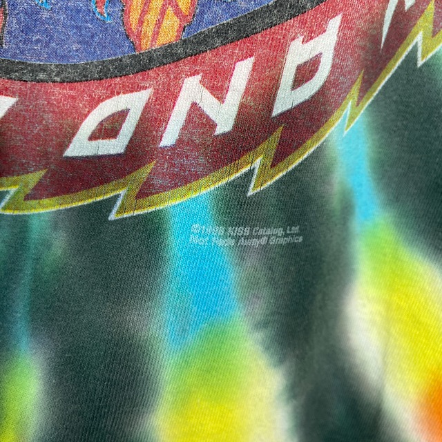 90s KISS タイダイバンドTシャツ ROCK AND ROLL OVER