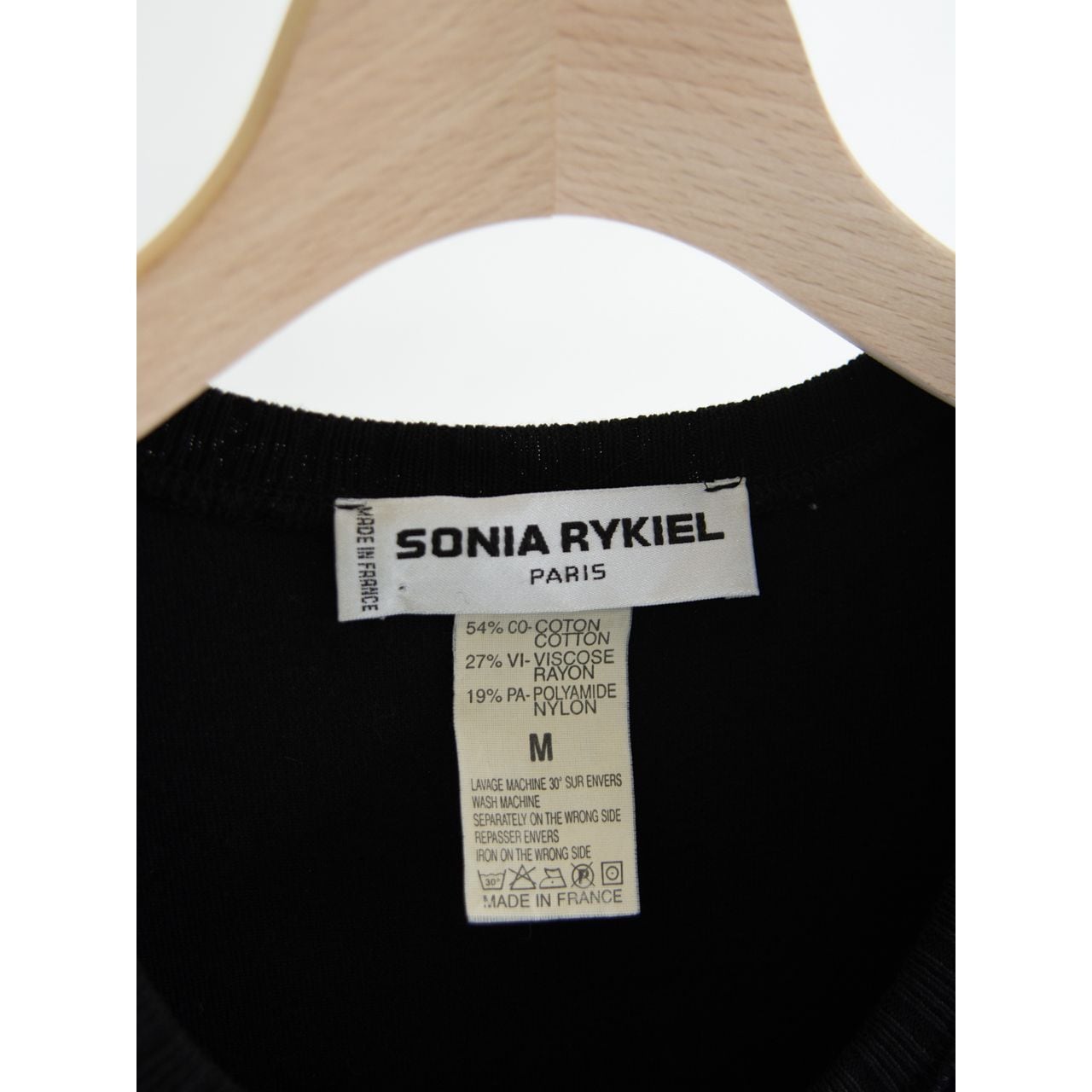 SONIA RYKIEL】Made in France Cotton-Viscose-Nylon Velour Pullover