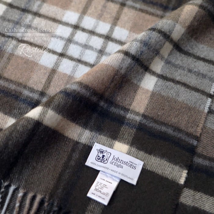 【新品 正規品】ジョンストンズ フレームワーク別注　カシミア大判ストール ジョンストンズ☆フレームワーク別注☆FRAMeWORK別注☆カシミヤ大判