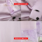 社交ダンス 衣装 PAPILLON パピヨン スカート レッスンウェア パープル系 紫 花 花柄 レース 淡い かわいい 練習 レッスン 上品 かわいい ダンス衣装 日本製 イベント ステージ パーティー おしゃれ レディース