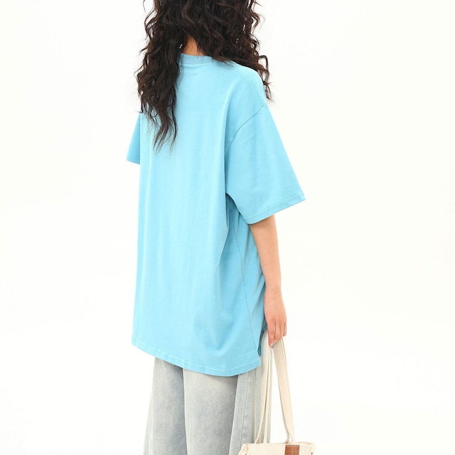 ナンバリングレタリングカレッジグラフィックTシャツ 2col R02492