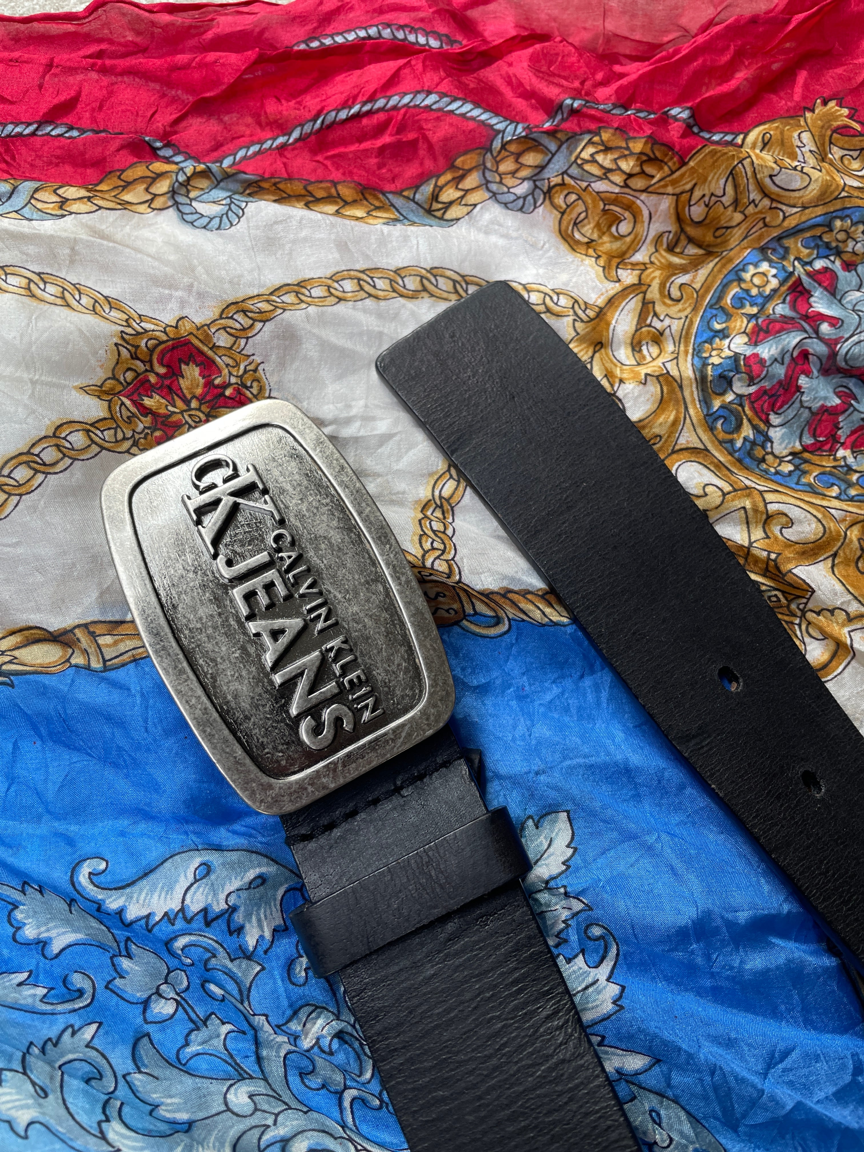 Old Calvin Klein Jeans Buckle Leather Belt | HENAMA ONLINE STORE
