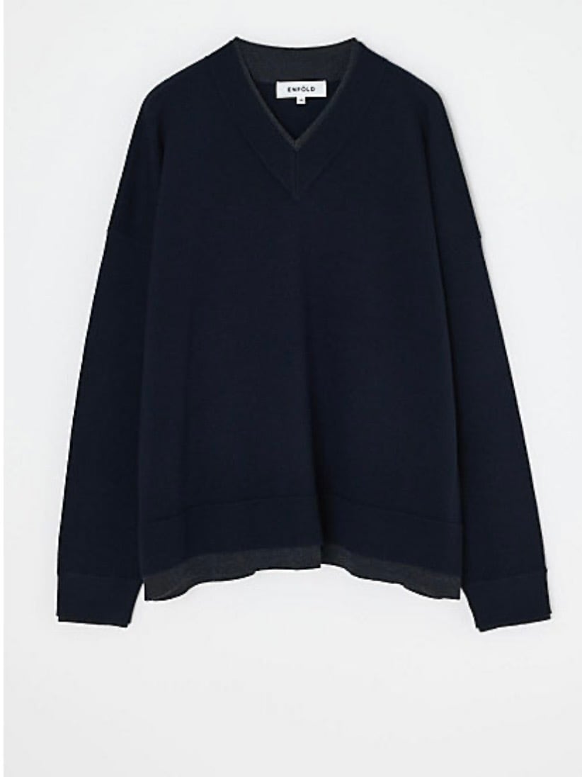 25AW】ENFOLD エンフォルド / FAKE-LAYERED PULLOVER / プルオーバー