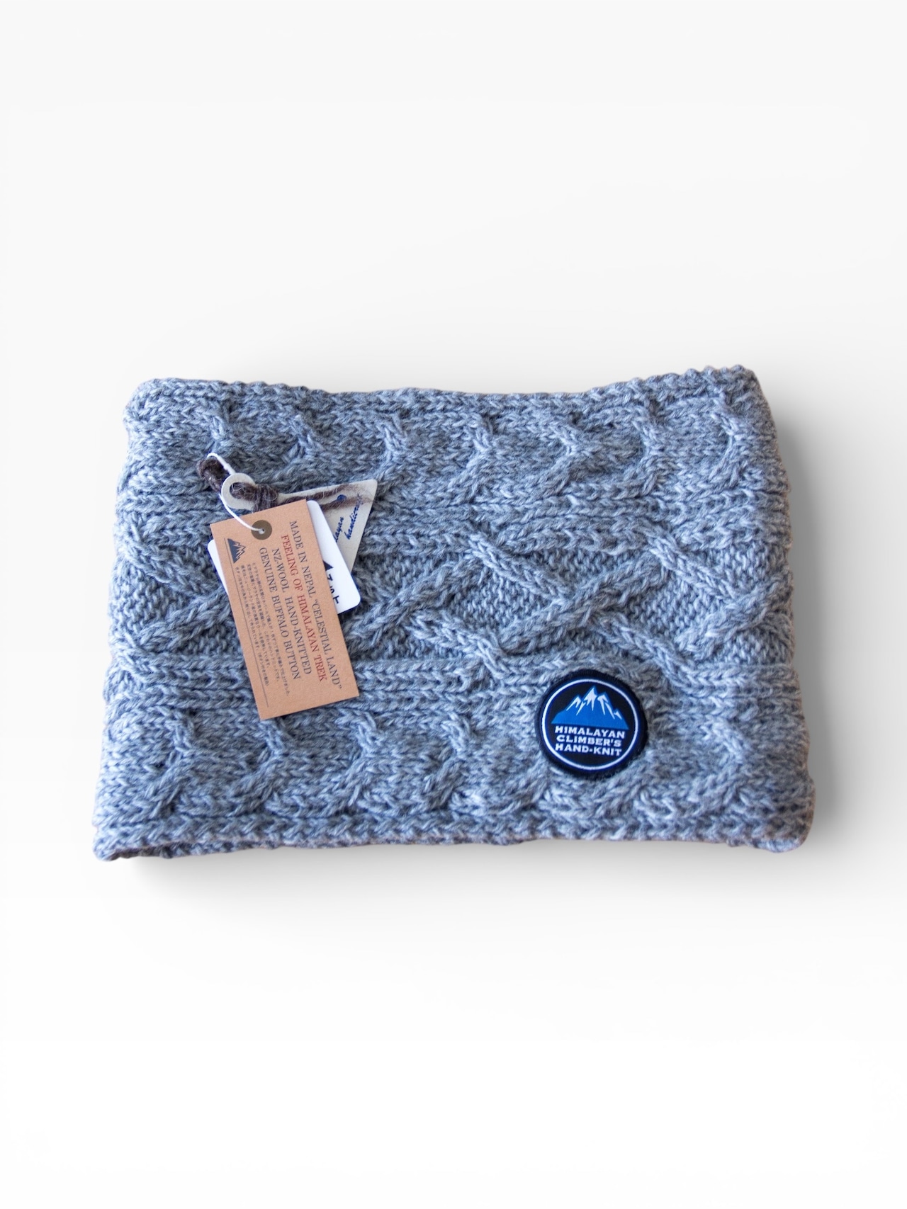 【10%OFF 送料無料!】HIMALAYAN CLIMBER’S HAND-KNIT|手編みスヌード(ケーブル編み/フリース裏地)