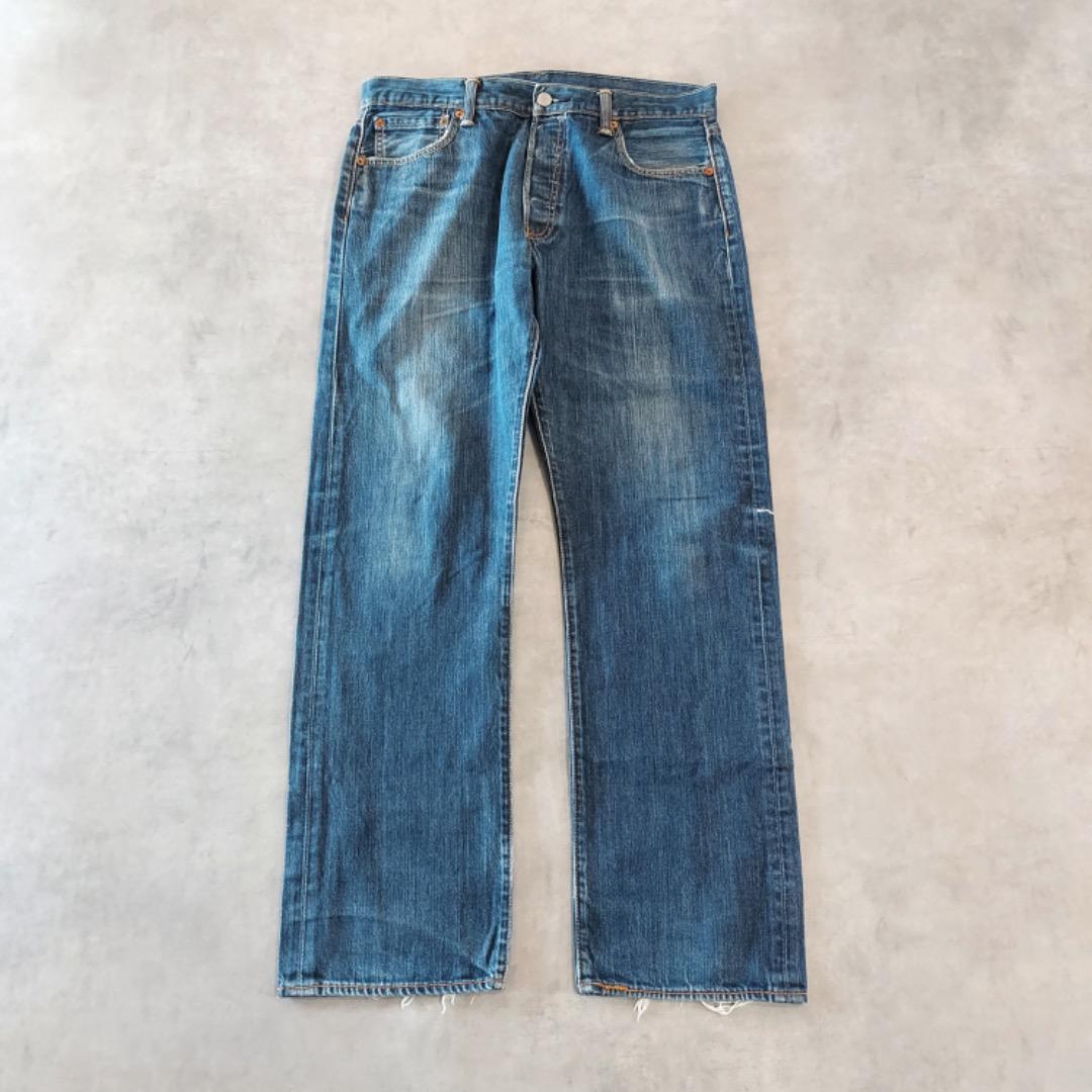 リーバイス501 Levis W30 ブルーデニム 青 ヒゲ 古着 16059 Levi's 501