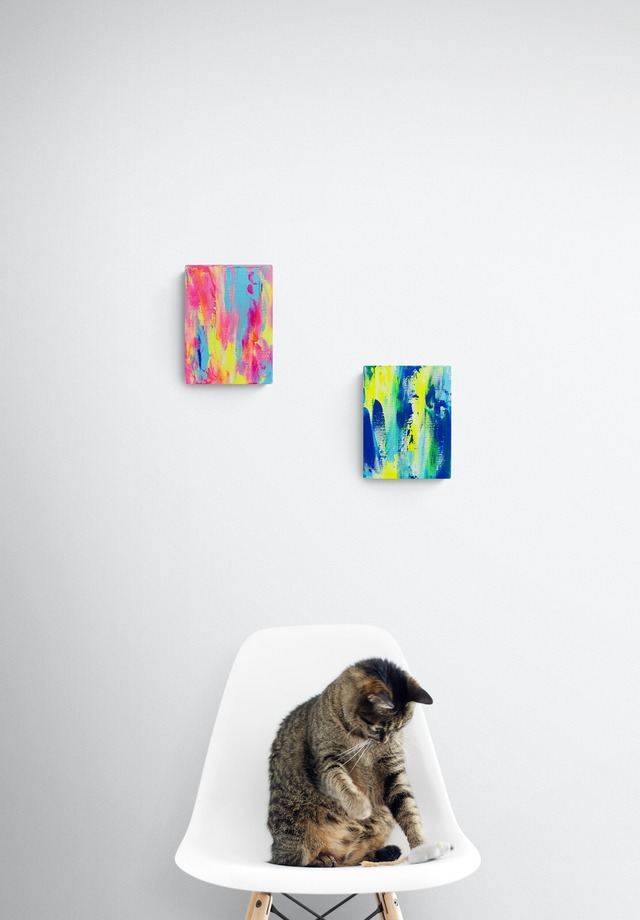 ■「Life is Beautiful (原画) #LB125」縦18cm × 横14 cm (F0号)【送料込】