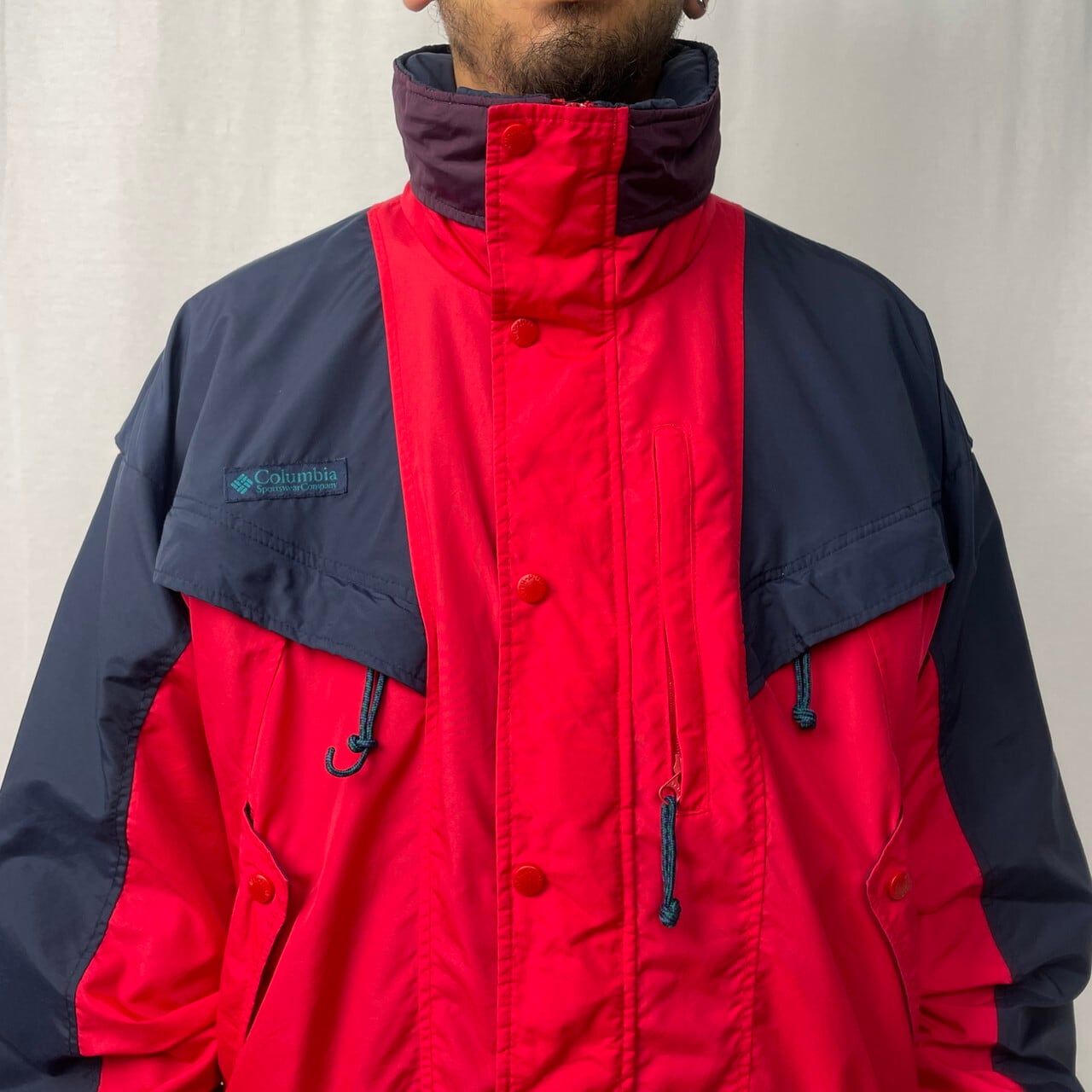 90年代 Columbia コロンビア Kestrel ハイネック マウンテンパーカー 