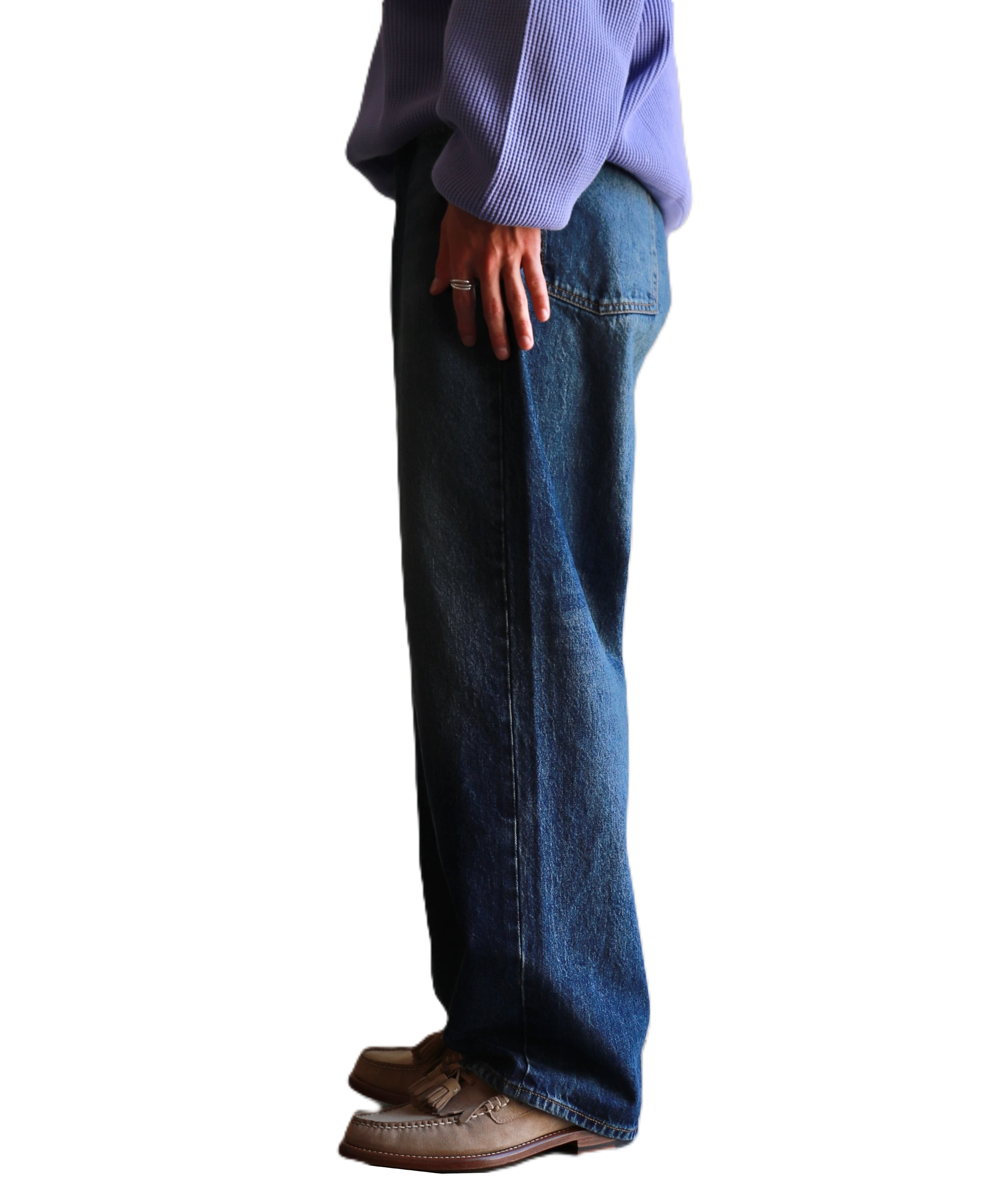 その他 Yame CREPE de CHINE/6oz DENIM LEFT FLARE SKIRT(XS Black): Y's