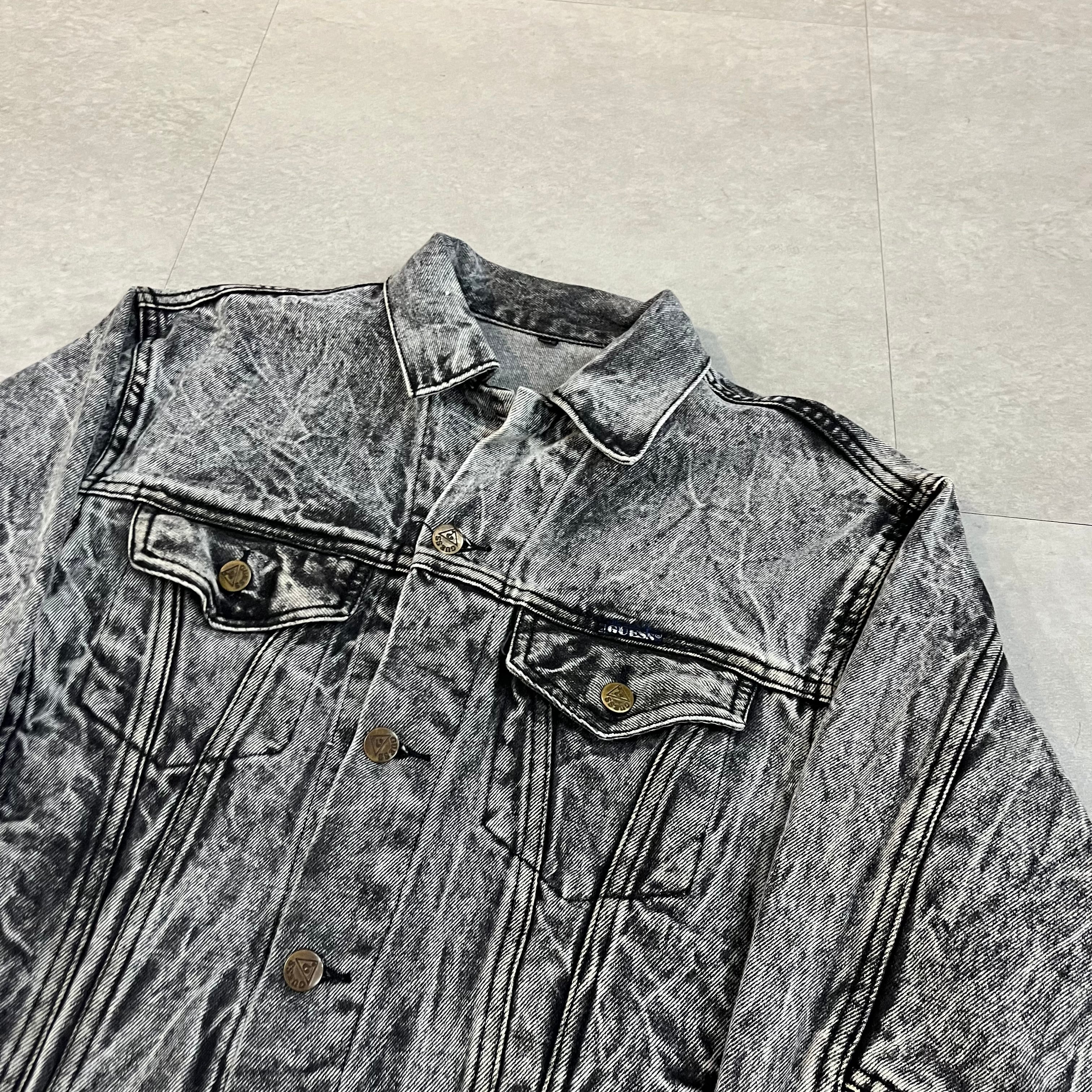 size : M【 GUESS 】ゲス デニムジャケット ブラックデニム size : M【 GUESS 】ゲス デニムジャケット ブラックデニム