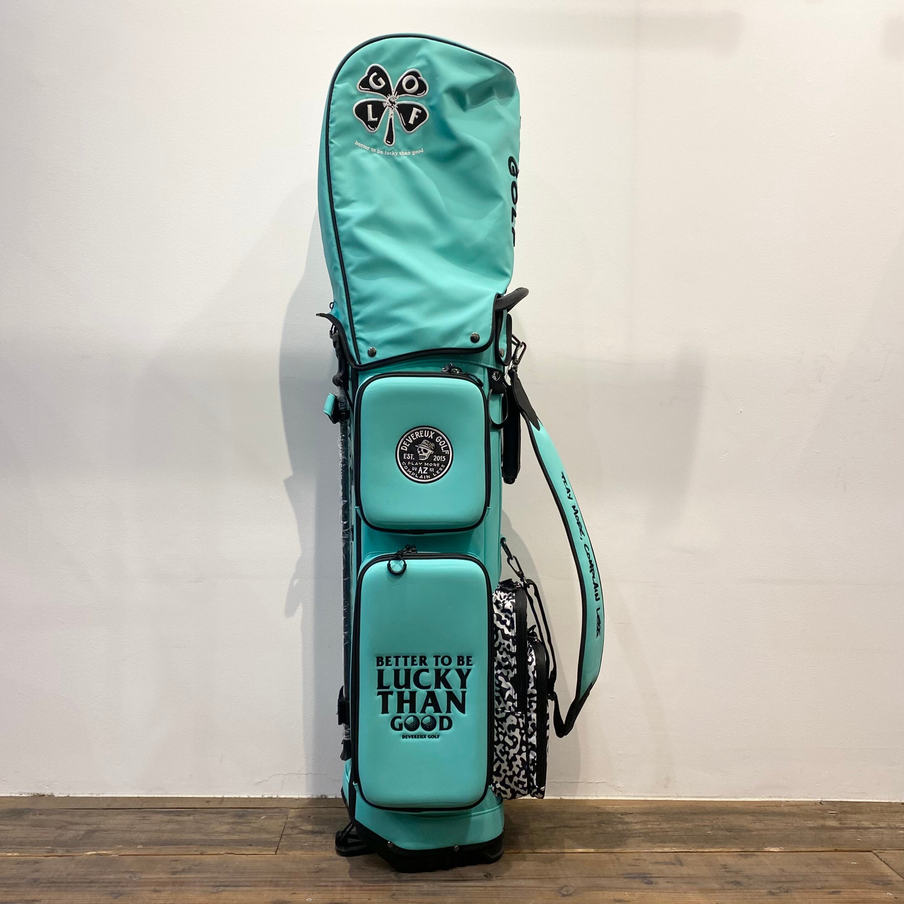 DEVEREUX GOLF】ディープサイドポケットキャディーバッグ (AQUA